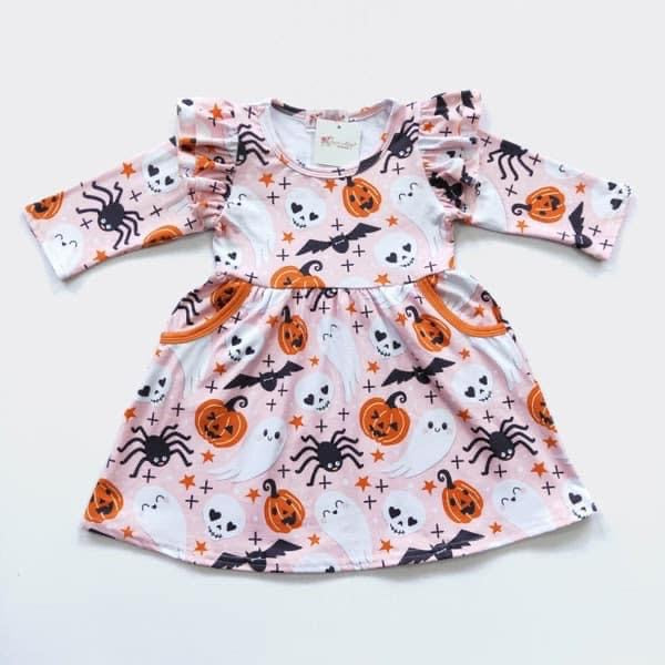 Happy Hunting Girls Dress by Clover Cottage