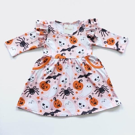 Happy Hunting Girls Dress by Clover Cottage