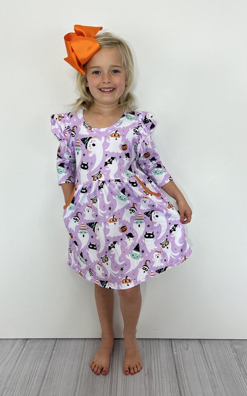 Purple Ghost Dress by Clover Cottage
