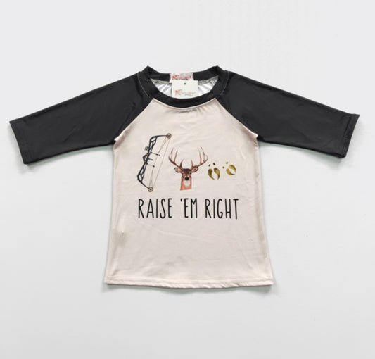 Raise Em Right Raglan by Clover Cottage