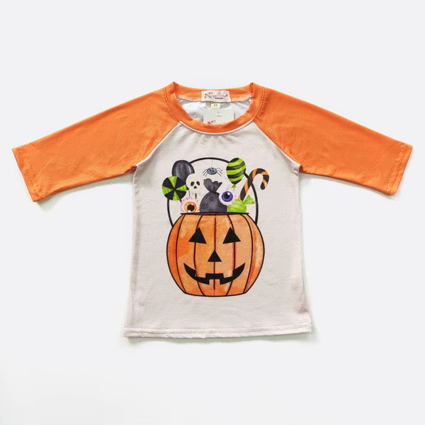 Boys Halloween Raglan by Clover Cottage