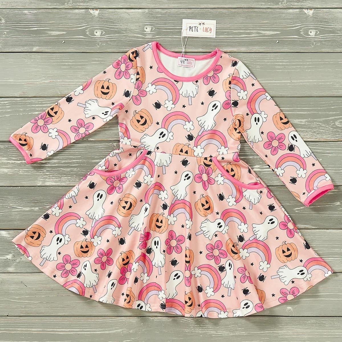 Spooky Doodle Dress by Pete + Lucy