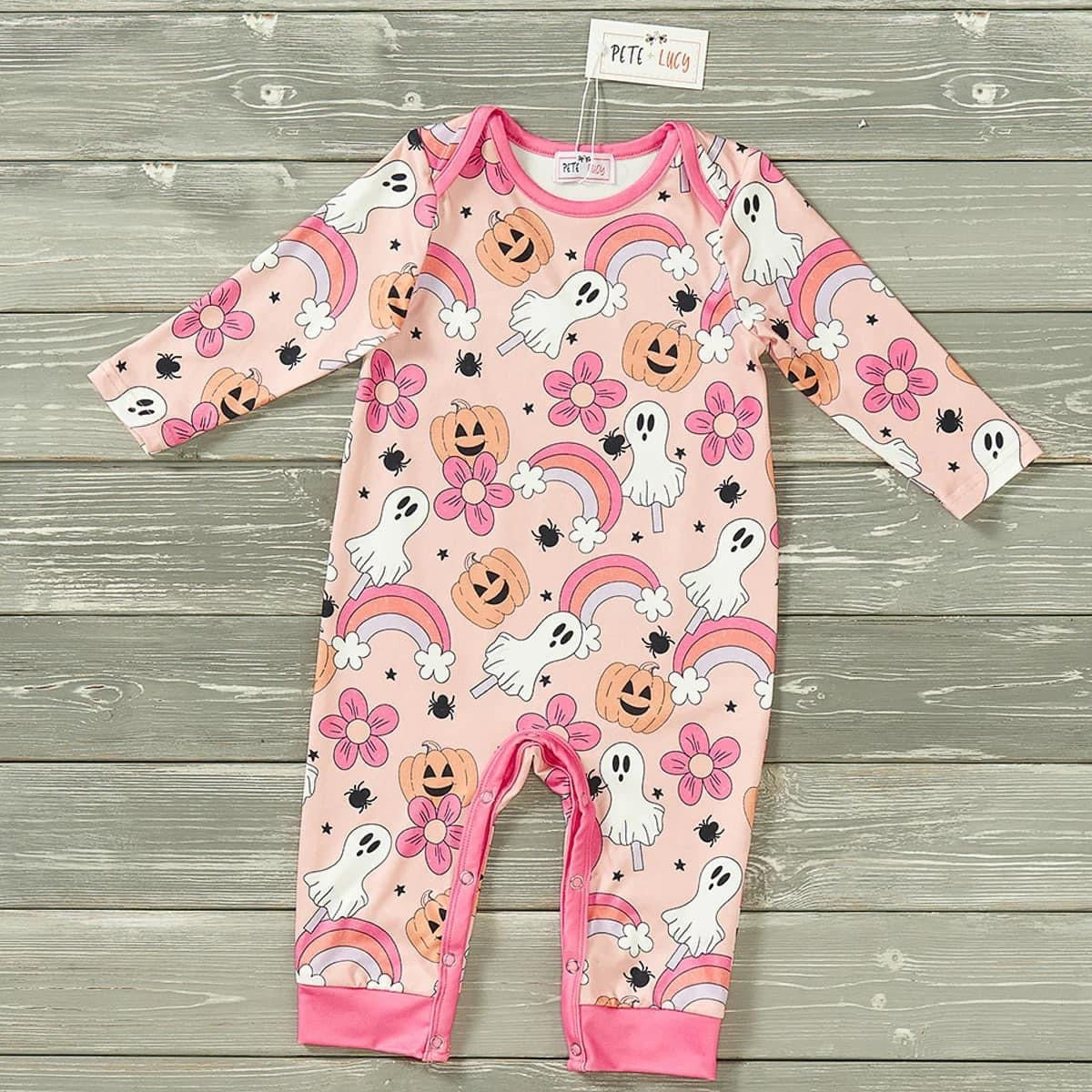 Pre-Order Spooky Doodle Infant Romper by Pete + Lucy