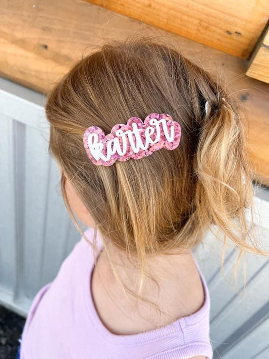 Acrylic Name Clips