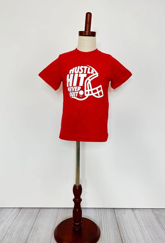 Hustle • Hit • Never Quit Boys Tee by Clover Cottage