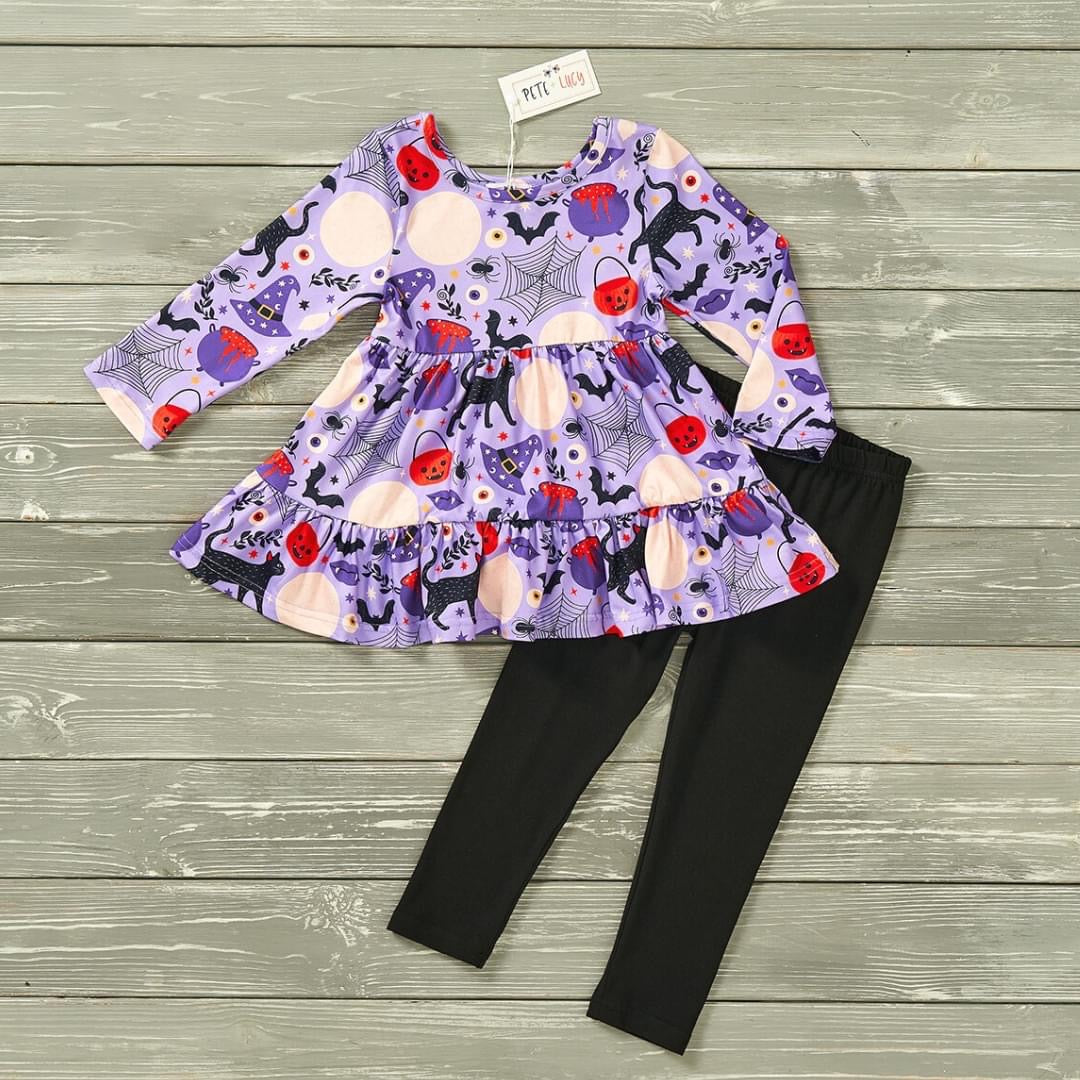 Pre-Order No Tricks, Just Treats Long Sleeve Pants Set by Pete + Lucy
