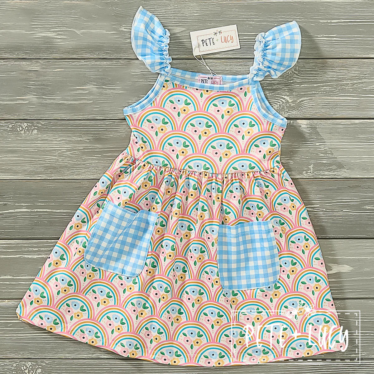 Mostly Sunny Girls Dress by Pete + Lucy