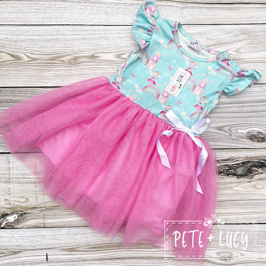 Fabulous Fairytale Short Sleeve Tulle Dress