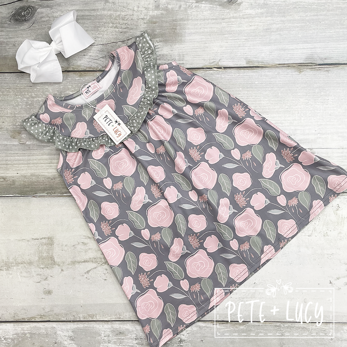 Sage Garden Short Sleeve Dress