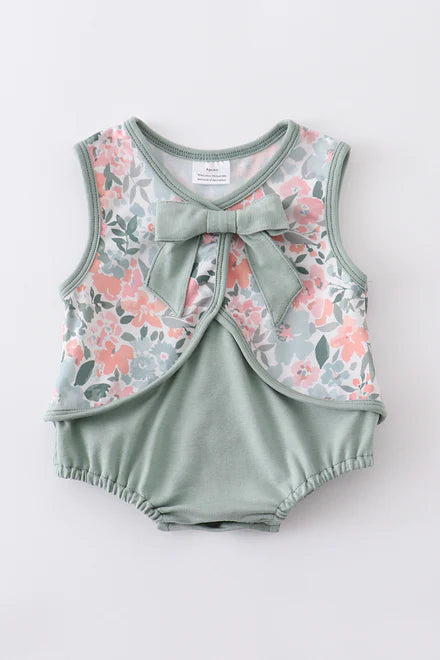 Floral Print Bow Bubble by Honeydew