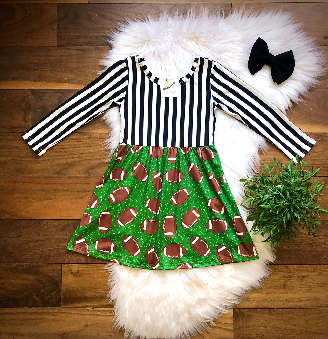 Ready Set Touchdown Long Sleeve Dress by TwoCan