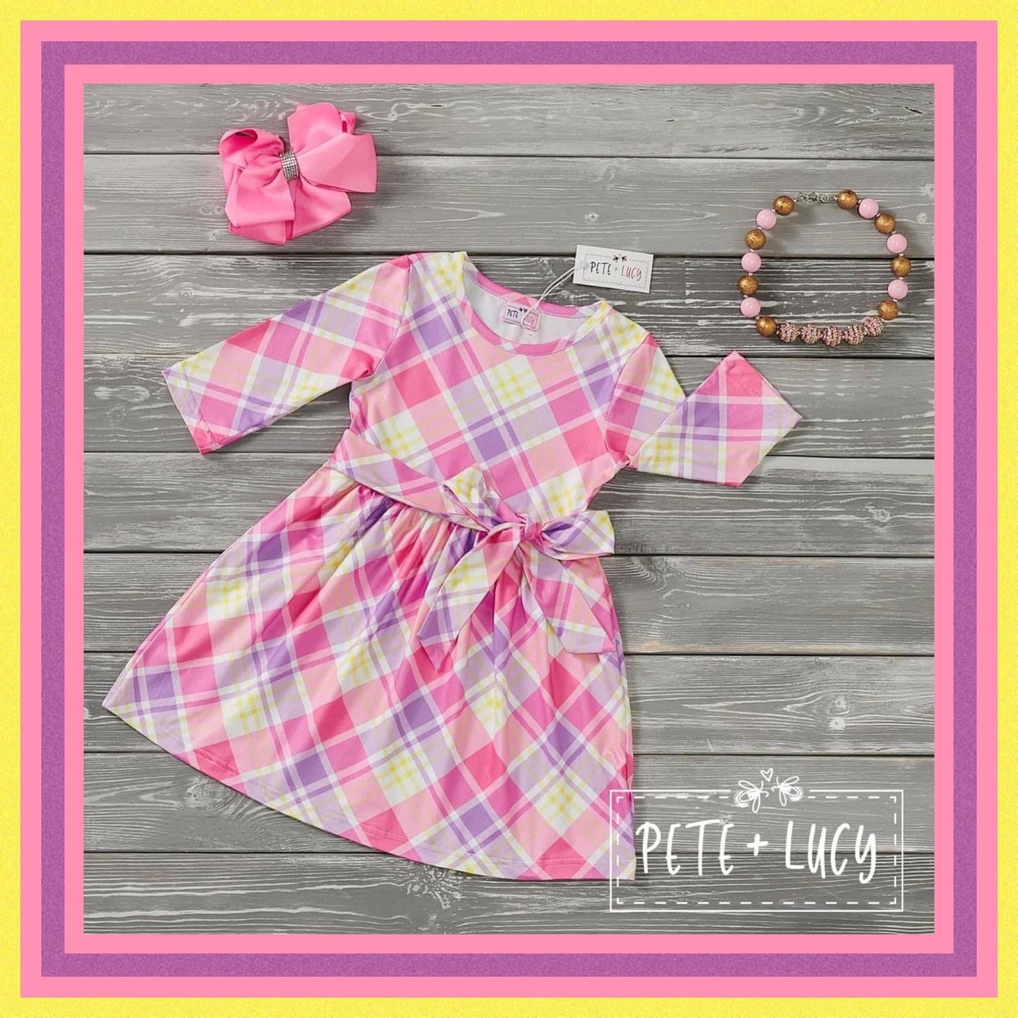 Pretty in Pink Girls Dress by Pete + Lucy