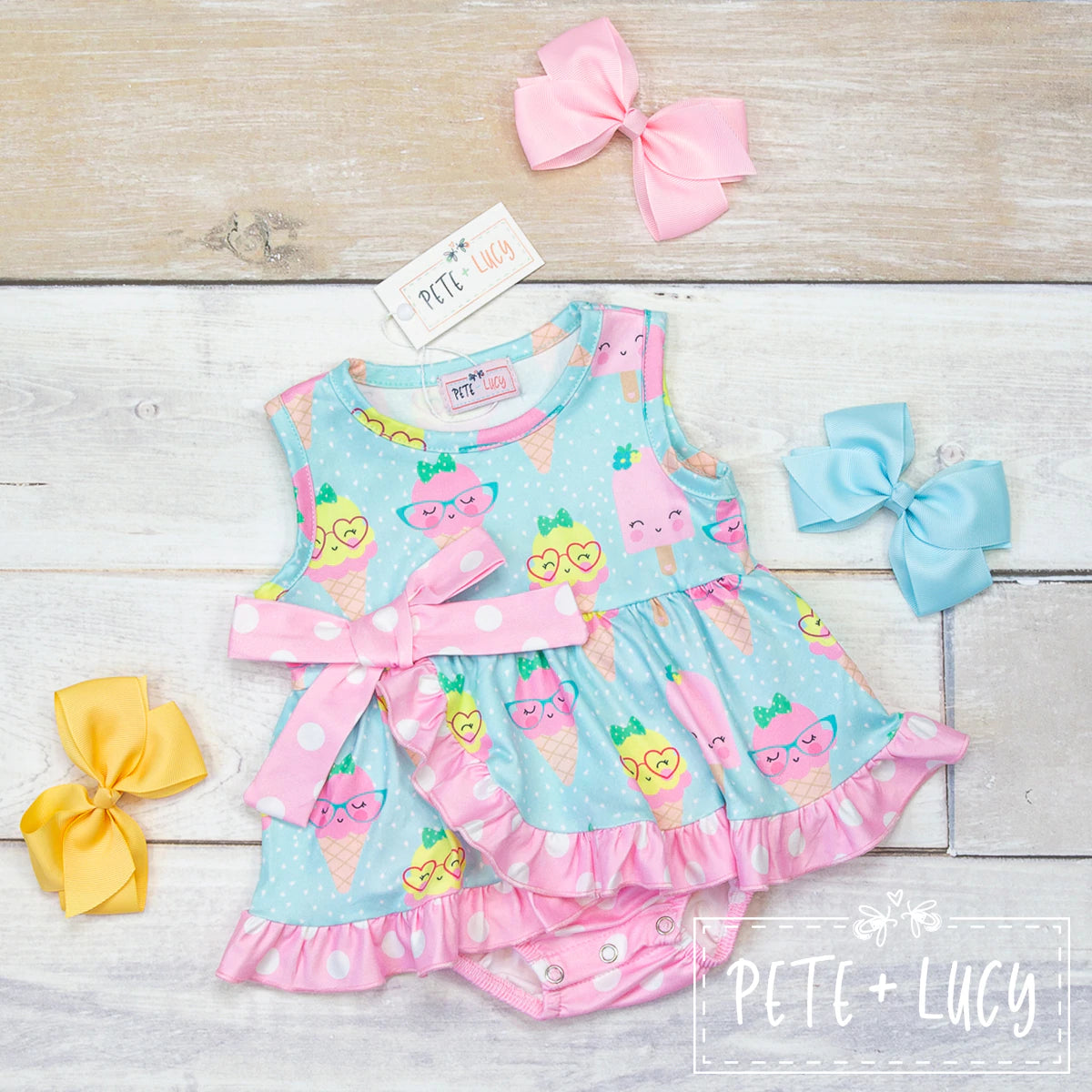 Ice Cream Fun Romper by Pete + Lucy