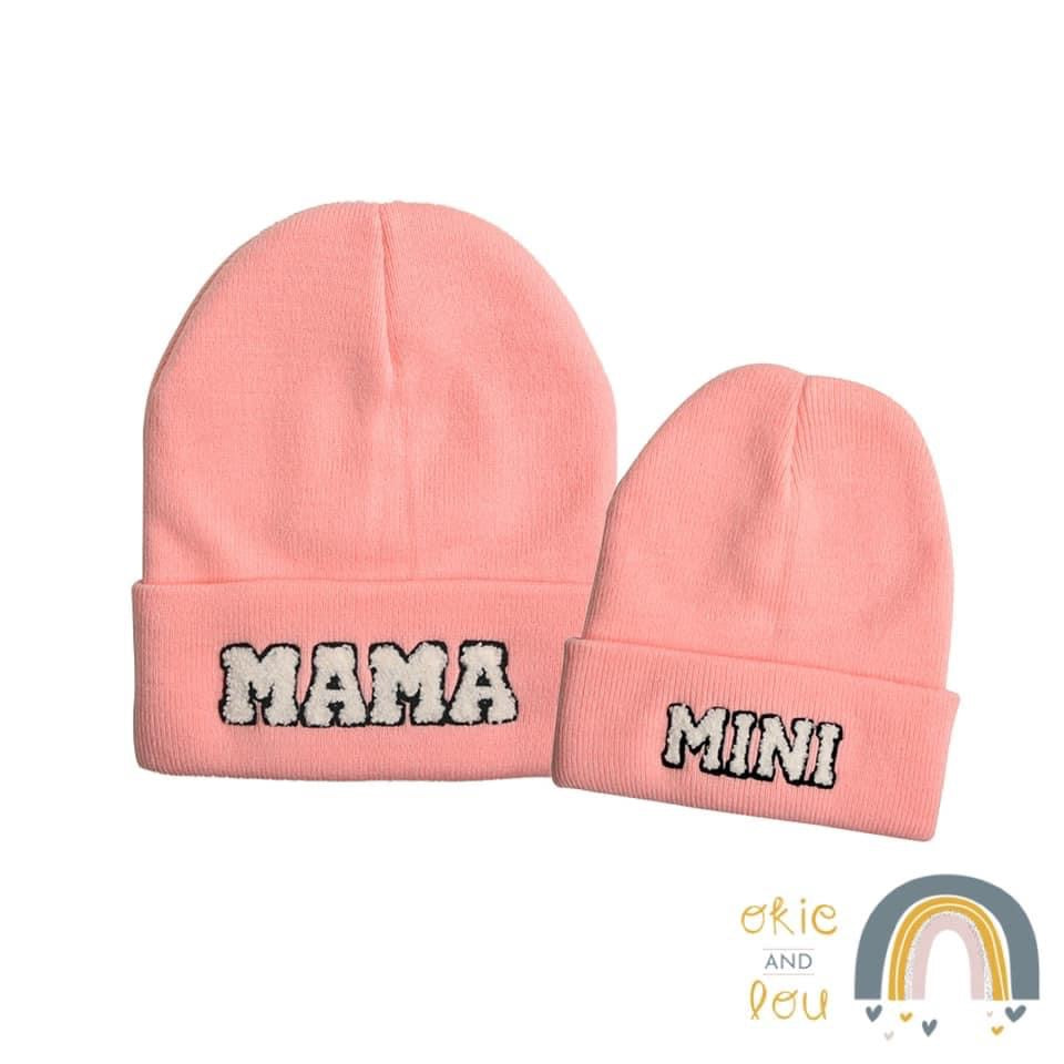 Pre-Order: Mama + Mini Hats Salmon & Coral- Kid