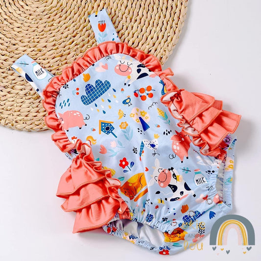 Merry Moo Romper by Okie & Lou