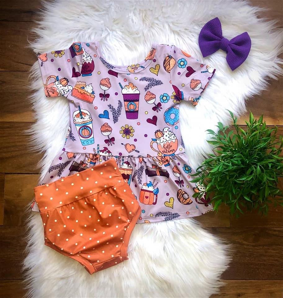 Autumn Bummie Set by Wellie Kate