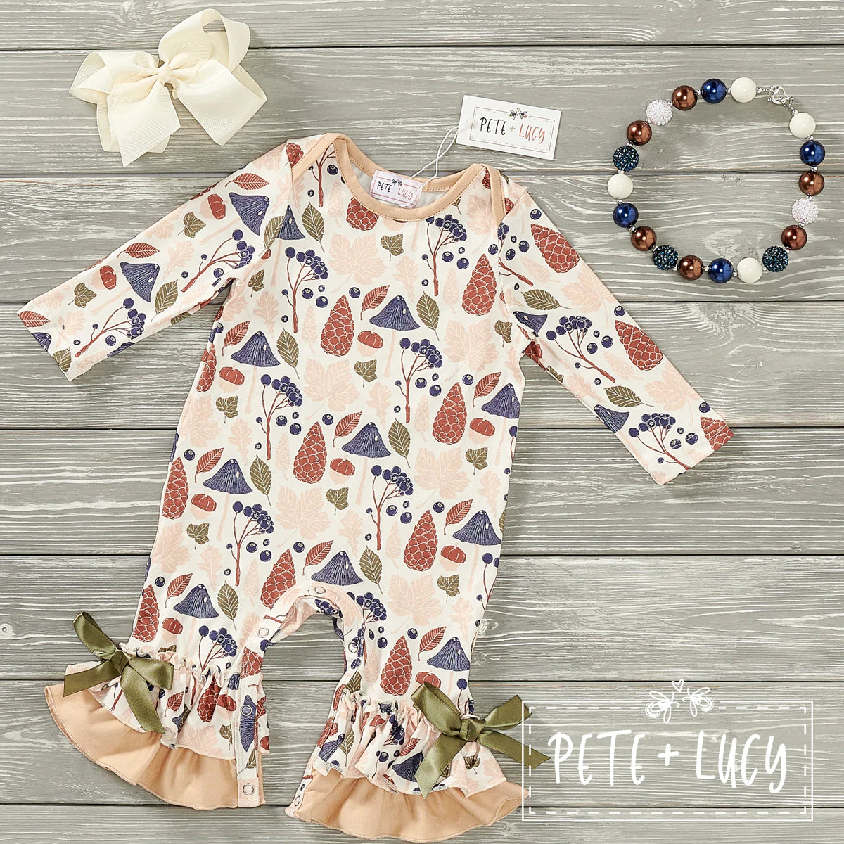 Fun in the Forest Infant Romper by Pete + Lucy