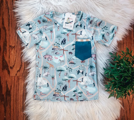Zooin It Pocket Tee by TwoCan