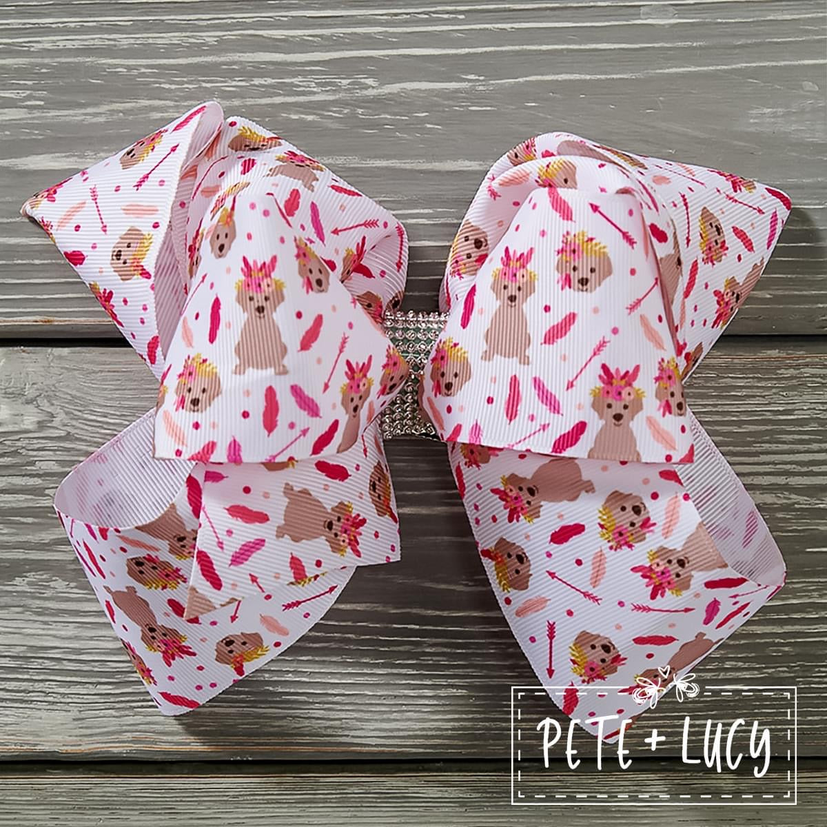 Boho Dogs Deluxe Bow by Pete + Lucy