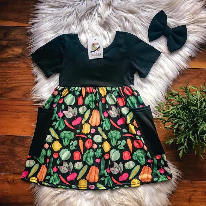 Fall Farmers Market Dress by TwoCan