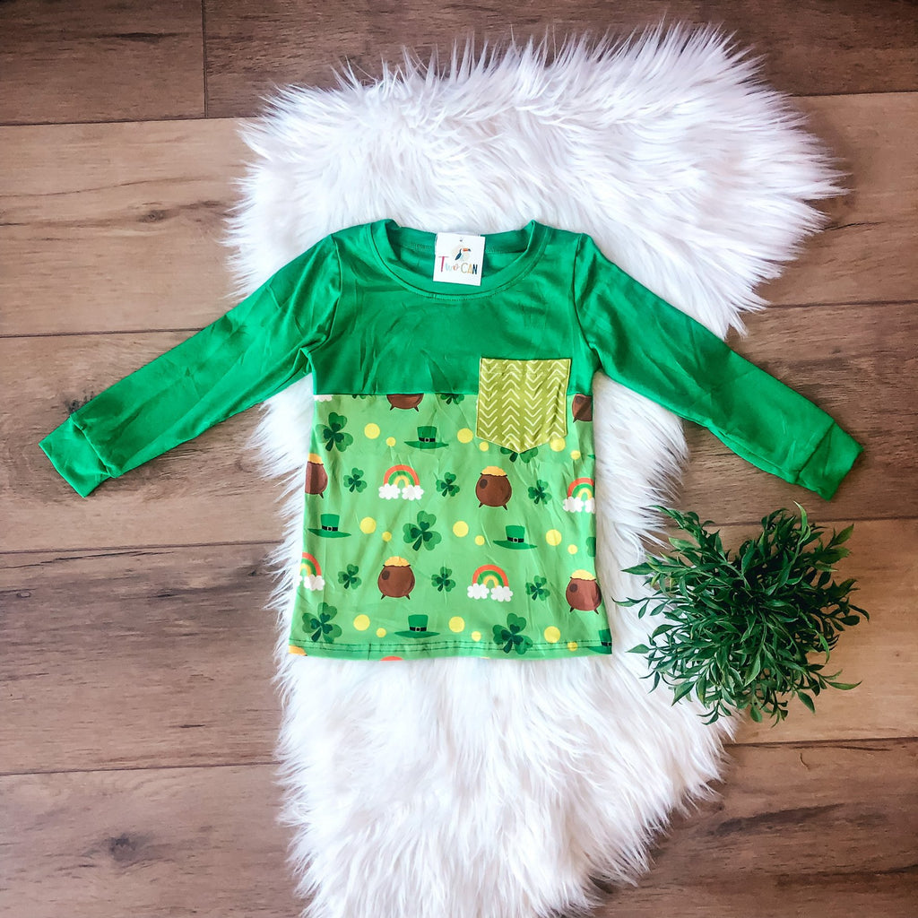 Pre-Order Luck O’ The Irish Pocket Tee by TwoCan