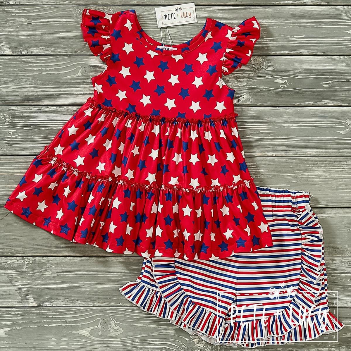 Pre-Order Home of the Brave Short Set by Pete + Lucy