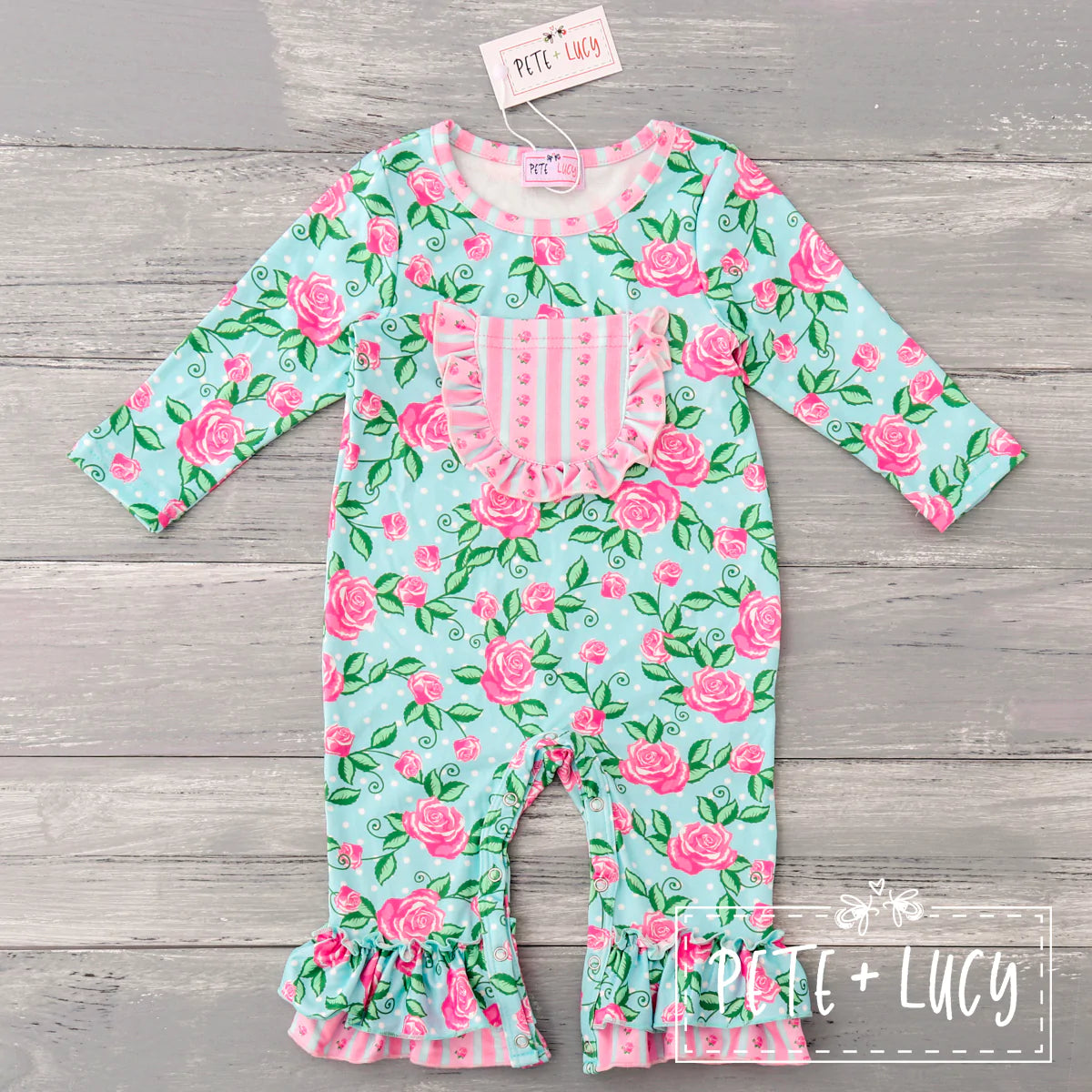 Antique Roses Infant Romper by Pete + Lucy