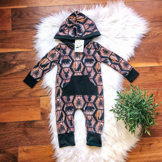 Hunters Lodge Infant Romper by TwoCan