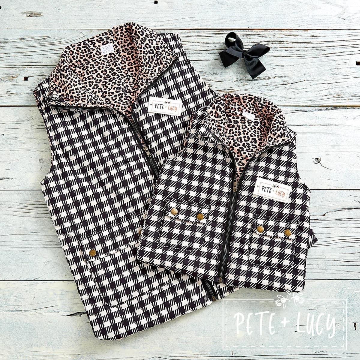 Pre-Order Fab Gingham Mom Vest by Pete + Lucy
