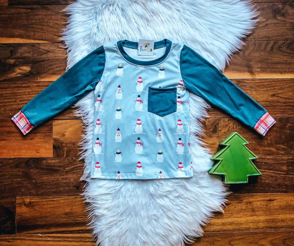 Pre-Order Snowman Pocket Tee by TwoCan