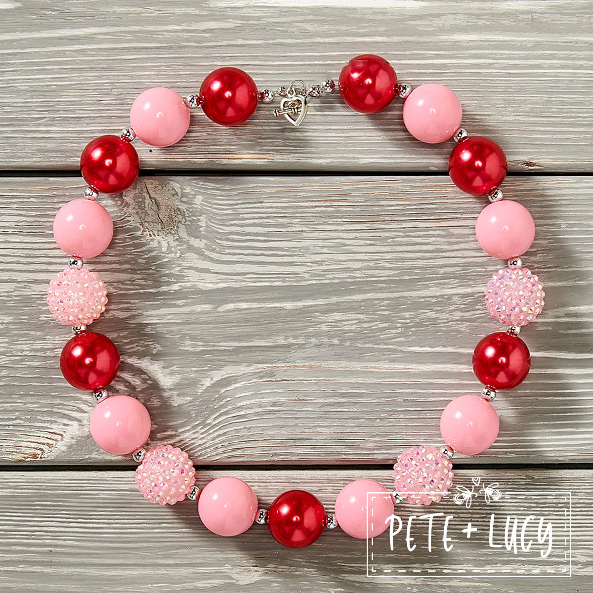 Pre-Order Lovely Leopard Valentines Bubble Gum Necklace