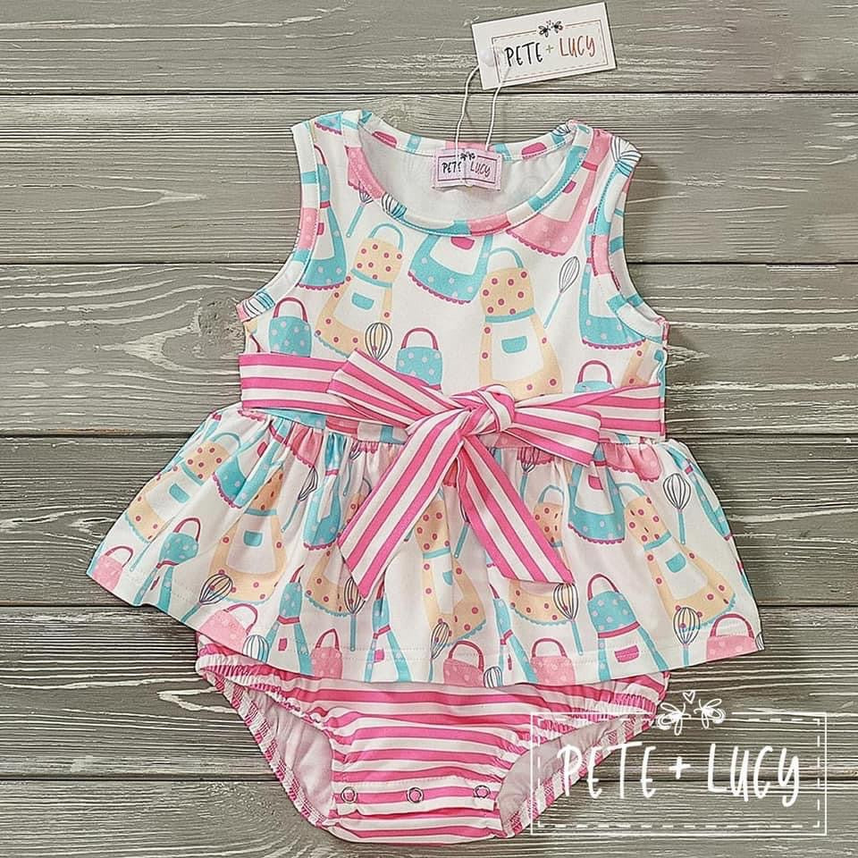 Baking Beauty Infant Romper by Pete + Lucy