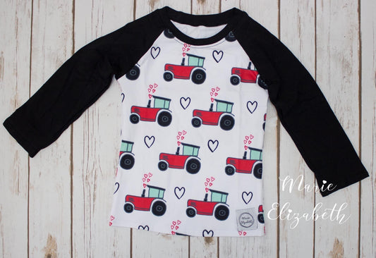 Valentine Tractor Tee by Marie Elizabeth
