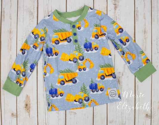 Winter Construction Long Sleeve Tee by Marie Elizabeth