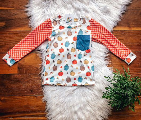 Pumpkin Pickin Pocket Tee by TwoCan