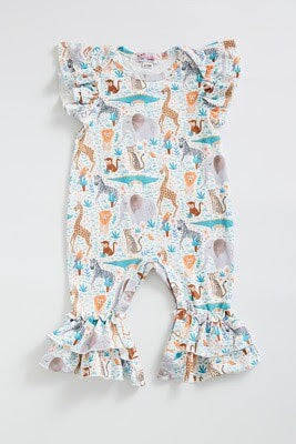 Zoo Friends Infant Romper by Clover Cottage
