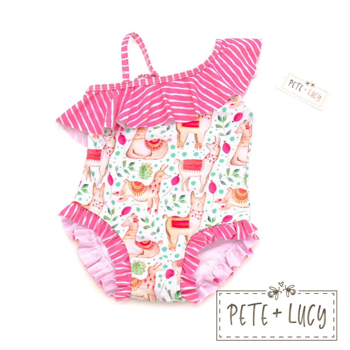 Sweet Llamas - One Piece Swim by Pete + Lucy