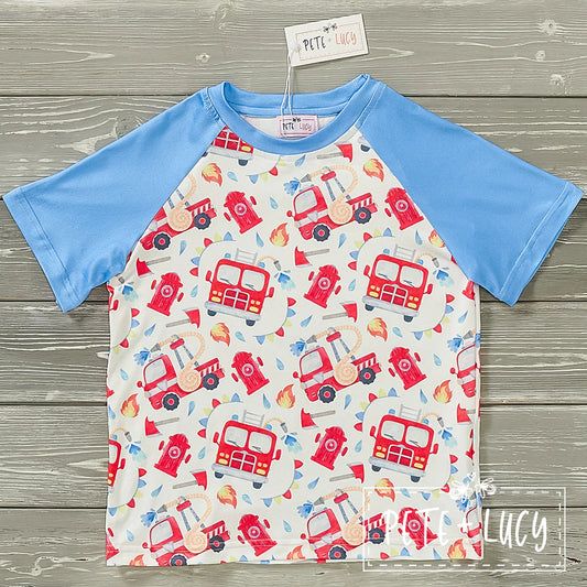 Pre-Order My Big Red Fire Truck Tee by Pete + Lucy