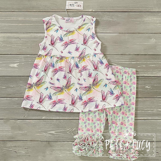 Watercolor Dragonfly 2-Piece Set by Pete + Lucy