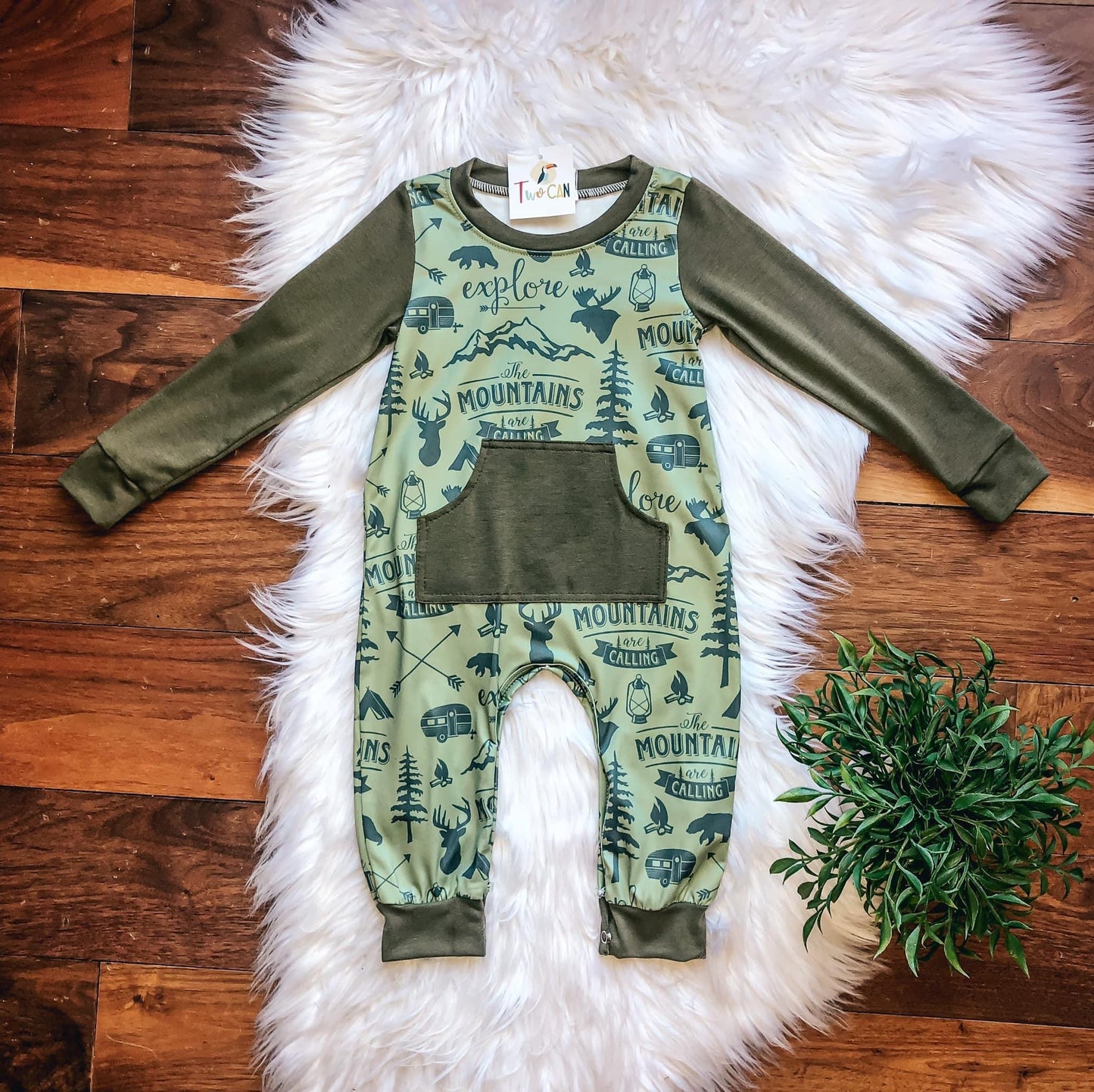 The Mountains Are Calling Infant Romper by TwoCan