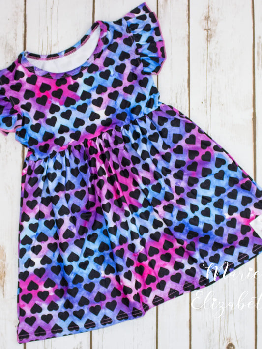 Watercolor Heart Dress by Marie Elizabeth