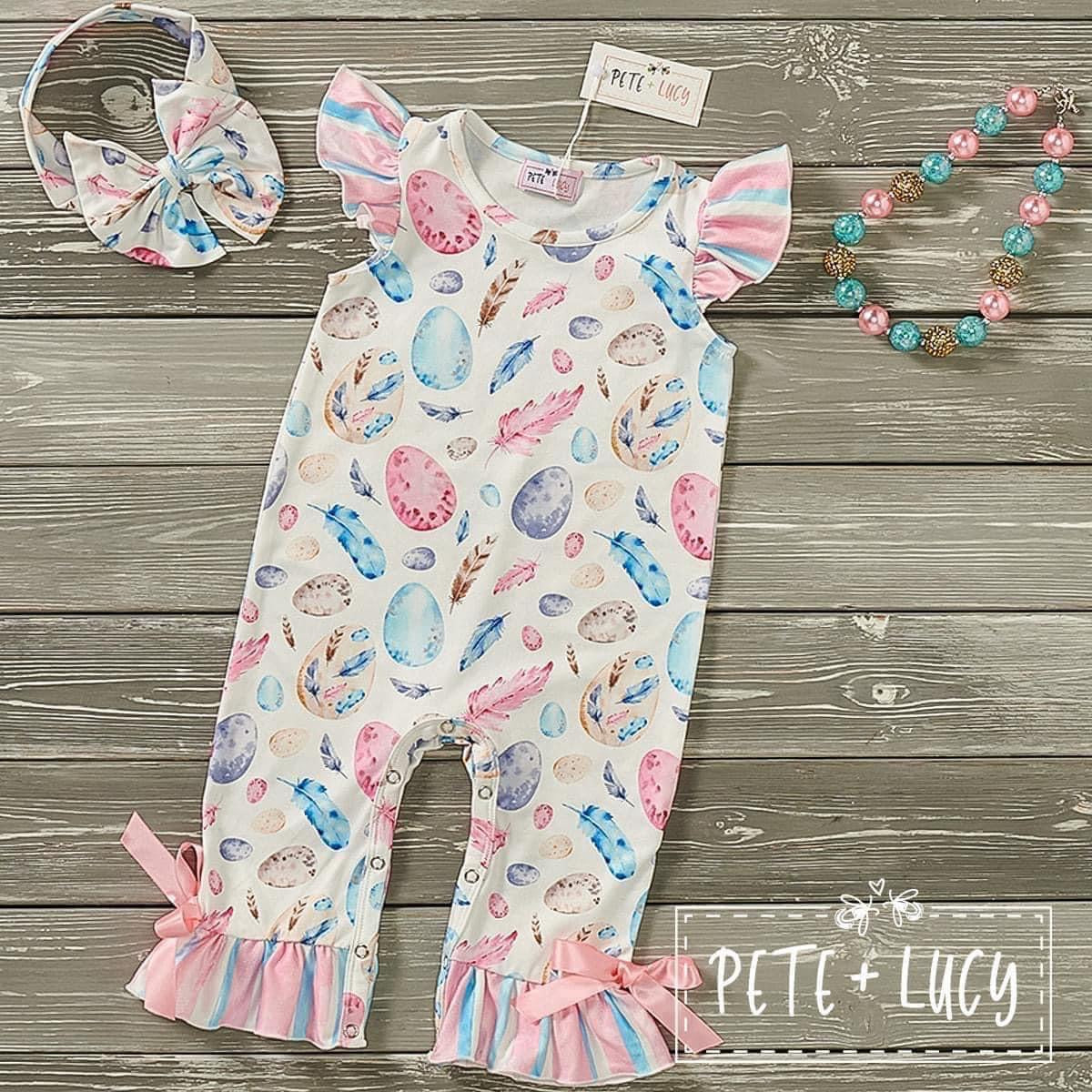 Easter Egg Festival Infant Romper by Pete + Lucy