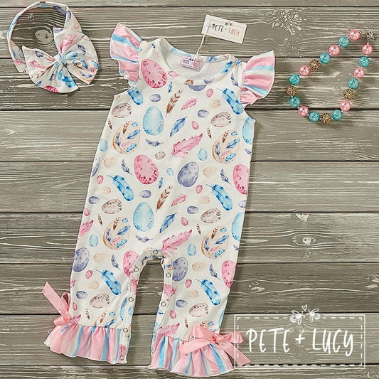 Easter Egg Festival Infant Romper by Pete + Lucy