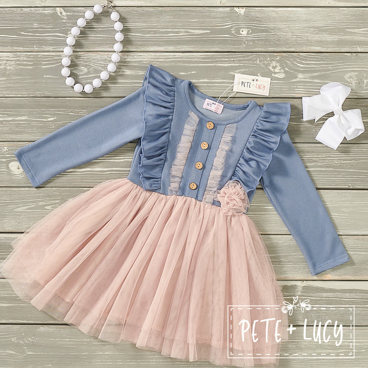 Pre-Order All Things Tulle- Fancy Blush Dress by Pete + Lucy