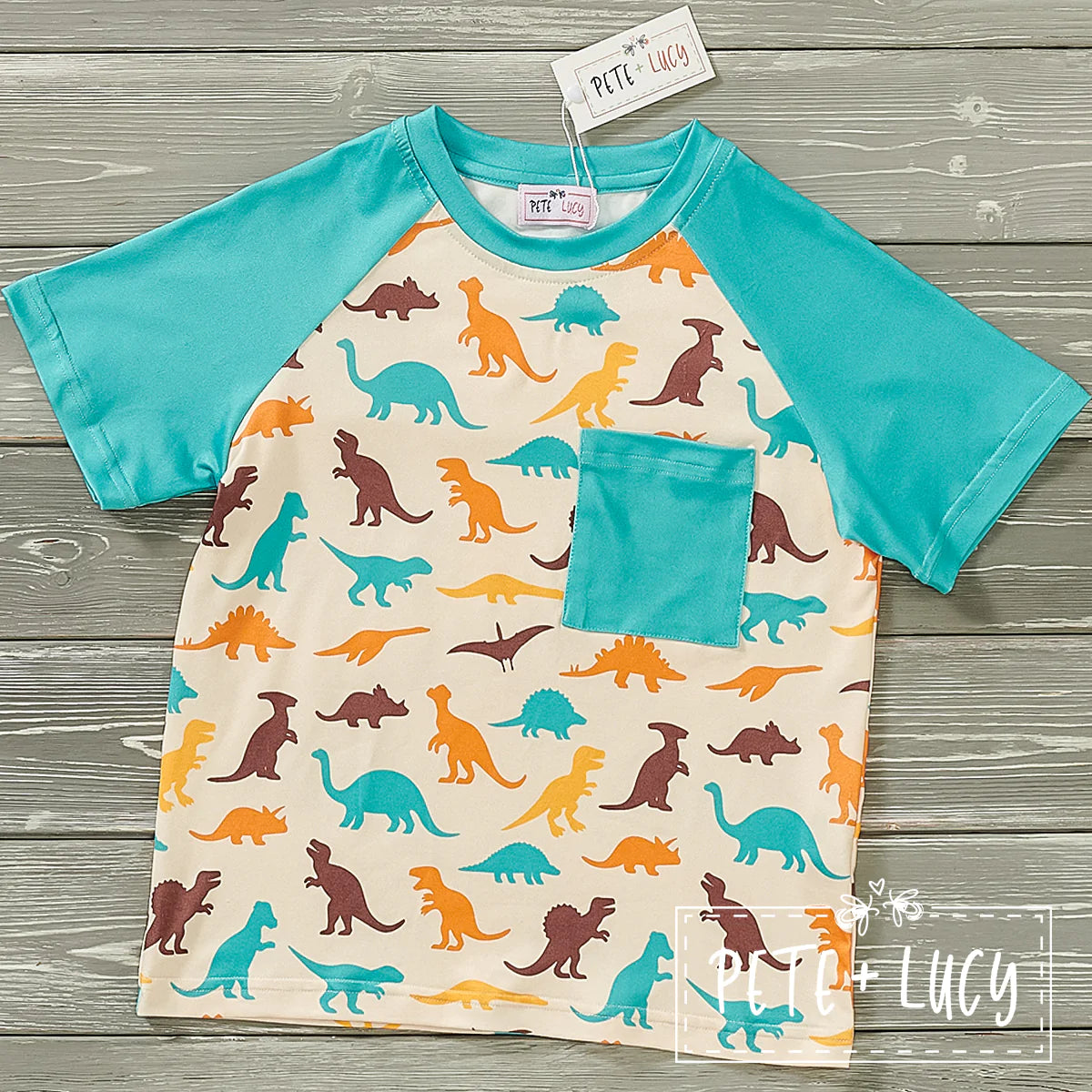 Pre-Order Delightful Dinosaurs Tee by Pete + Lucy