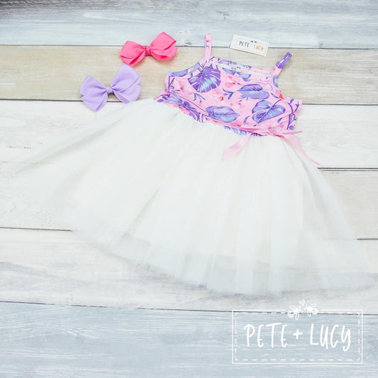 Tropical Lilac Tulle Dress by Pete + Lucy