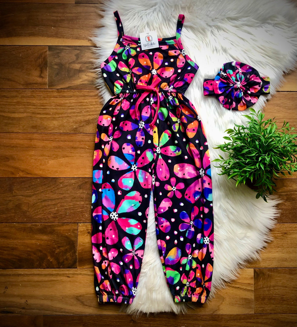 Disco Daisies Romper by Wellie Kate