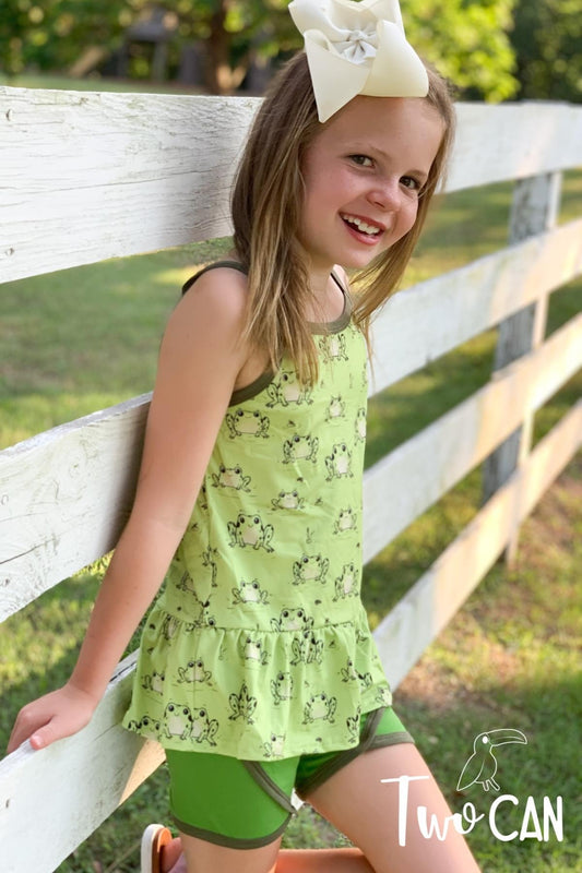 Ribbit Short Set by TwoCan