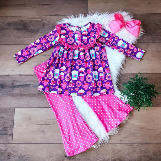 Latte Love Flare Set by Wellie Kate