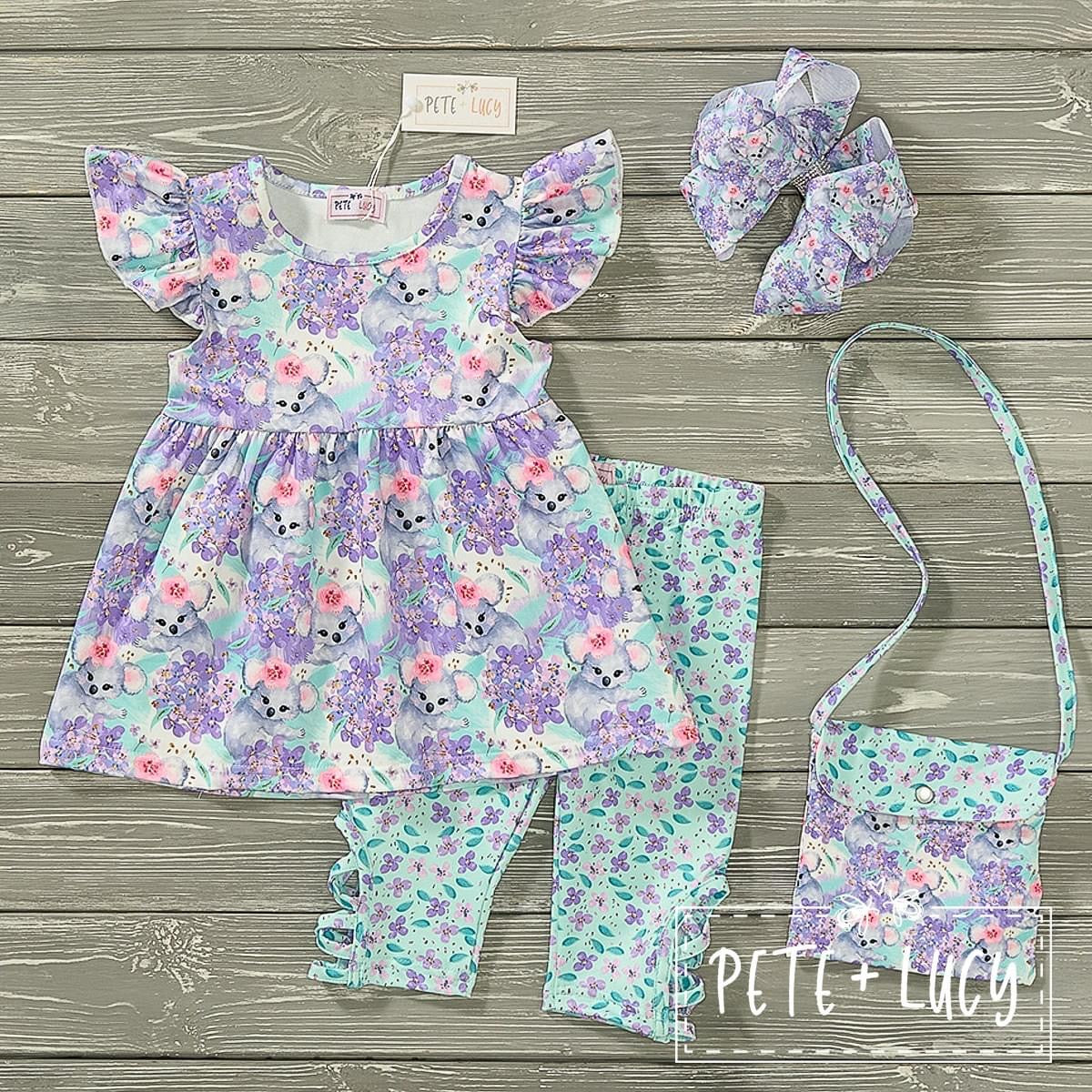 Blooming Koala Capri Set by Pete + Lucy